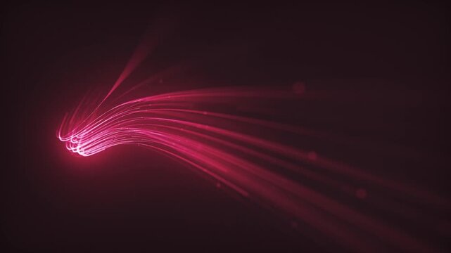 Glowing 3d Digital Light Strokes Background
Abstract background technology animation of glowing 3d light strokes with depth of field and following motion path trajectory