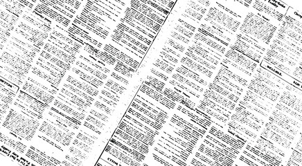 Fototapeta premium Abstract grunge of scattered newspaper. pattern seamless of a newspaper gray black white collage. Vector illustration.