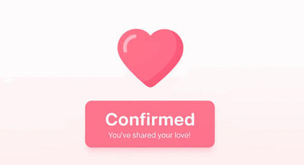 Confirmed Love Icon - Share Affection Graphic