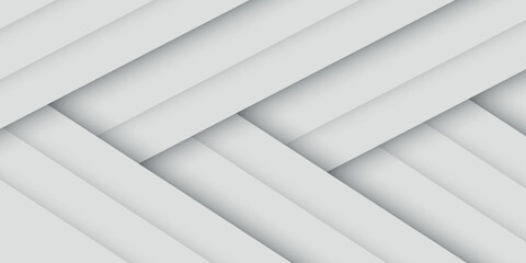 Fototapeta premium Smooth white abstract background with elegant scratch effect. 3D background concept with modern paper cut style. Minimalist design with combination of light and shadow effect.