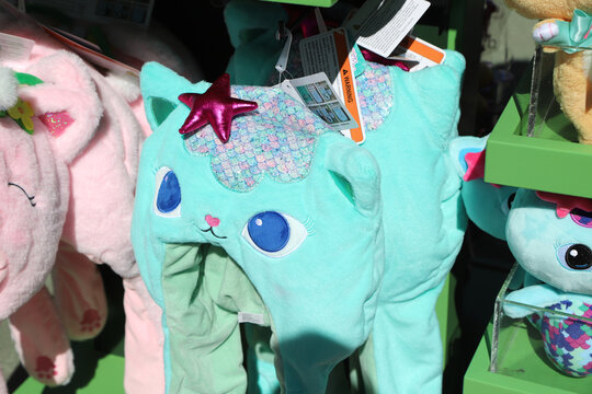 
MerCat character hat from Gaby and the Dollhouse for sale in a store