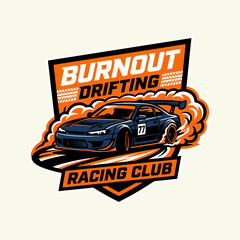 Burnout Drifting Racing Club Design © ibnu