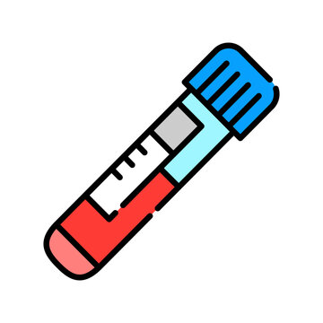 Blood Sample Icon Professional UI Symbol for Clinical Diagnostics