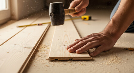 laying wooden floors