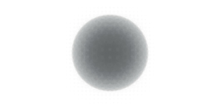 Black radial halftone circles. Dotted sound wave rings. Stippled epicenter, target, radar icon concept. Ripple concentric signal vibration element. Vector round dashed and dotted