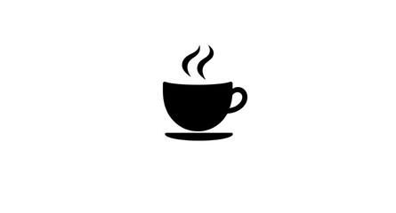 Obraz premium coffee, cup, mug, drink, beverage, caffeine, espresso, latte, cappuccino, mocha, americano, cafe, barista, hot, steam, aroma, morning, breakfast, cafehouse, coffeehouse, silhouette, black, icon, symbo