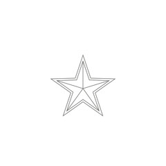 Obraz premium Outline star isolated on white background for design and decoration