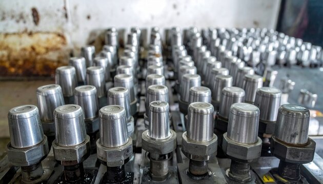 Precise arrangement of deactivated industrial solenoids in a manufacturing environment