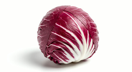 Obraz premium Fresh red cabbage on white background