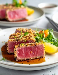 Thunfischsteak mit Sesamkruste