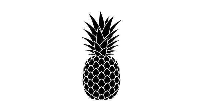 Black and white pineapple fruit.