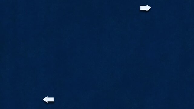 Dark Blue Minimal Background With Corner Navigation Indicators.