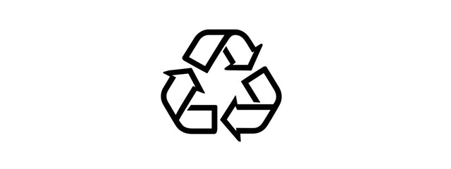 Obraz premium Recycling Symbol Icon Representing Sustainability and Environmental Awareness in Modern Design