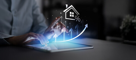 Real Estate Market Growth and Rising Housing Interest Rates.