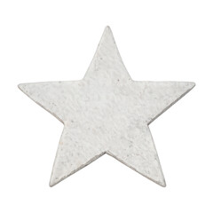 Fototapeta premium PNG Textured white star element