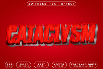  Cataclysm Disaster Chaos Vector Fully Editable Smart Object Text Effect