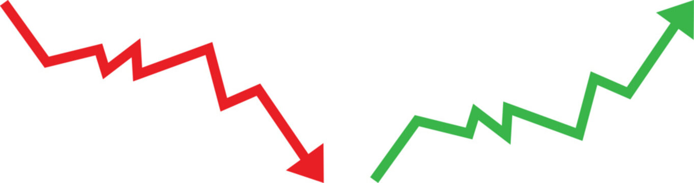 Graphical representation of a decline followed by a recovery and growth phase