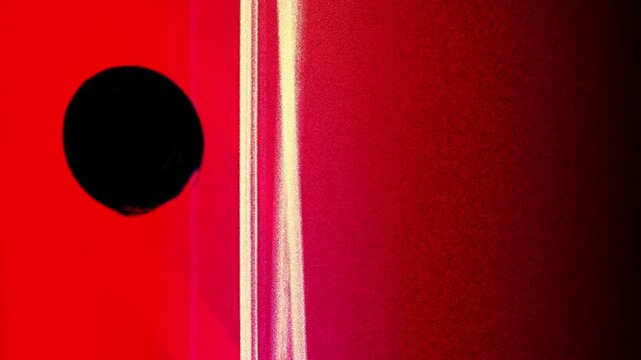 Vintage film leader transition with punch hole frame and retro cinema texture