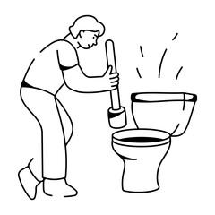 A hand drawn illustration of reading book
