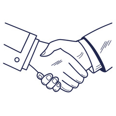 Business handshake icon: agreement, partnership, and trust