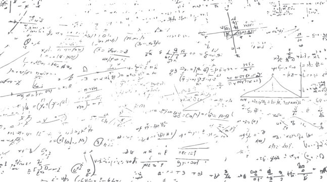 Handwritten mathematical equations and diagrams on a white background mathematics formula science