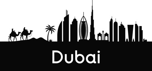 Black reindeer silhouette with large branching antlers standing side view, wild caribou bull arctic animal, cad drawing flat vector illustration © Abdul