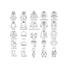 Winter clothing and accessories infographic © CatalystVisuals