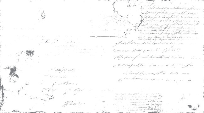 Faded handwritten script on aged parchment with ink blots and torn edges antique background calligraphy