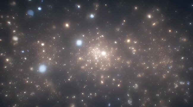 A mesmerizing cosmic display of glittering stars and celestial dust clouds