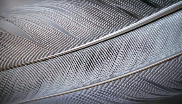 White bird feather macro detail
