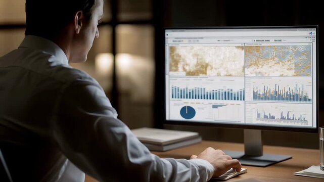 Advanced data analytics interface displaying interactive heatmaps with color coded intensity, visualizing user behavior patterns, engagement zones, performance metrics, and data driven decision