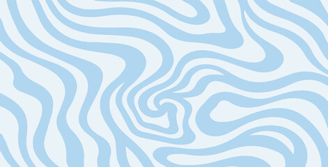 Minimalist abstract background featuring smooth flowing blue shapes forming an organic wave pattern with a soft and modern aesthetic.