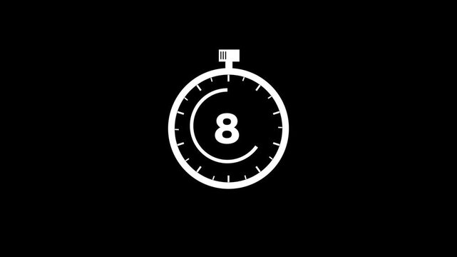 40 seconds countdown timer animation from 25 to 0 seconds.with motion graphic design black background.