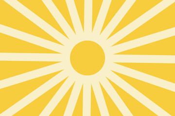 Fototapeta premium Abstract sun ray summer background in golden yellow. Sun, sunburst shiny light colorful background, wallpaper, and backdrop.
