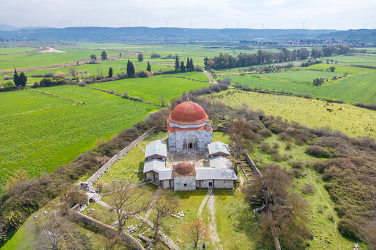 The Miletus Ancient City drone view in Turkey