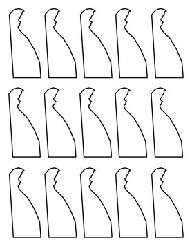 State of Delaware Outline Pattern