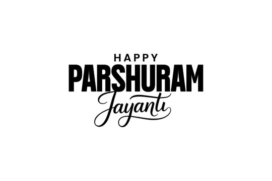 Happy Parshuram Jayanti Typography Design