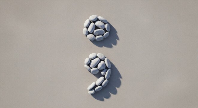 Blue Medication Pills Capsules Scattered on Light Background for Health and Medical Concepts perfect for World Semicolon Day
