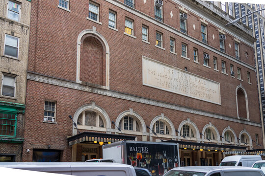 The Town Hall  in Time Square midtown Manhattan New York City New York USA