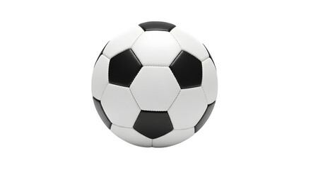 Fototapeta premium Soccer ball football sports round, isolated on white or transparent background. PNG