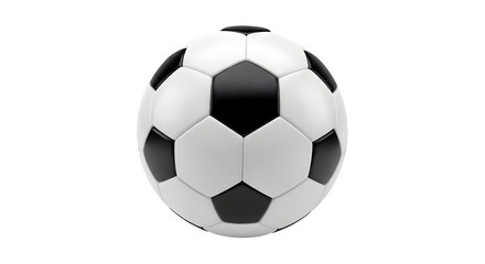Fototapeta premium Soccer ball football sports round, isolated on white or transparent background. PNG