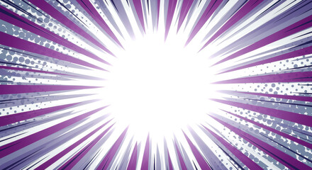 Obraz premium Vibrant Burst of Energy: A dynamic comic-style illustration showcasing a burst of energetic light and motion, perfect for conveying excitement and impact. 