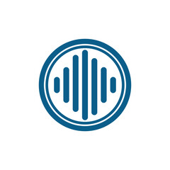 Obraz premium sound waves vector illustration design