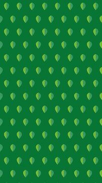 スタイリッシュな葉っぱ模様のループアニメーション背景