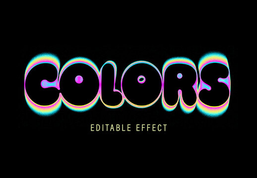 Colors Motion Distortion Text Effect