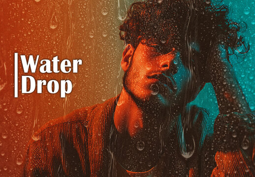Rain Splash Water Drop Photo Effect