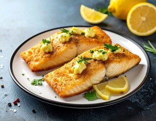 Fisch mit Zitronenbutter