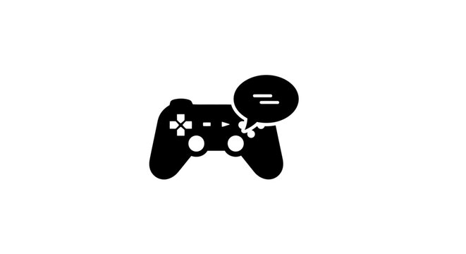 Black gaming controller with bubble.