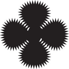 White calendar outline with crescent moon and star symbols © Mithun