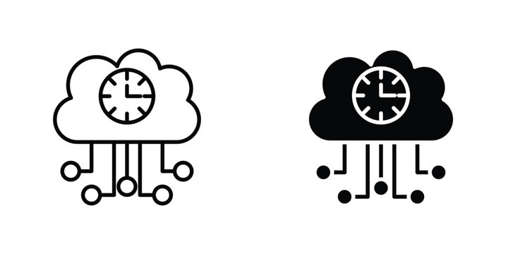 High server uptime icon graphic design vector symbols. Best for Graphics